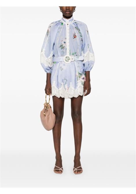 Shorts Everley in azzurro Zimmermann - donna ZIMMERMANN | 1803ARS255LTBLWCFL