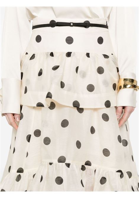 Gonna Crush a pois asimmetrica in beige chiaro Zimmermann - donna ZIMMERMANN | 2367SR251CMBLDT