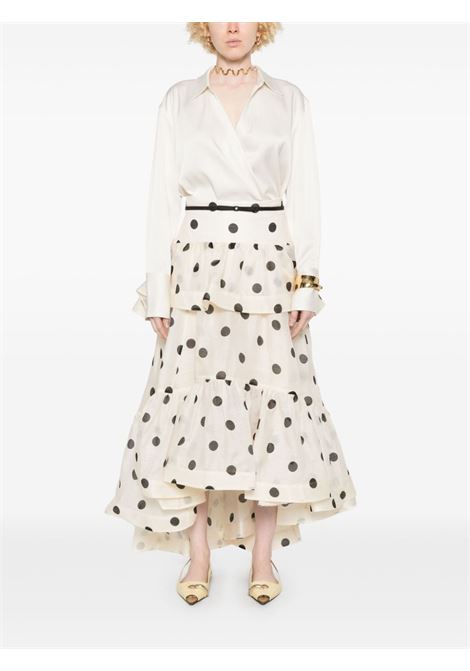 Gonna Crush a pois asimmetrica in beige chiaro Zimmermann - donna ZIMMERMANN | 2367SR251CMBLDT