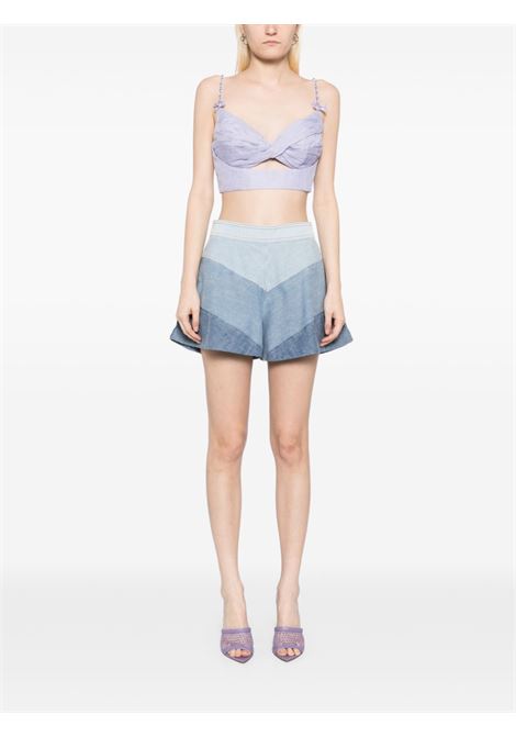 Bralette in tessuto increspata in blu fiordaliso Zimmermann - donna ZIMMERMANN | 2782TR251JAC