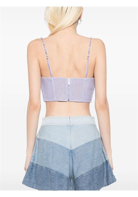 Bralette in tessuto increspata in blu fiordaliso Zimmermann - donna ZIMMERMANN | 2782TR251JAC