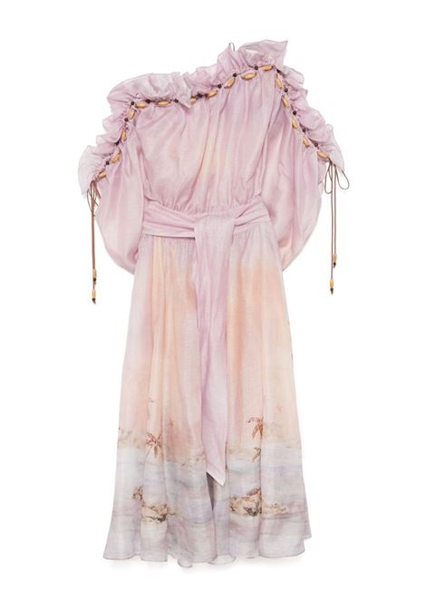 Abito con ruches in lilla Zimmermann - donna