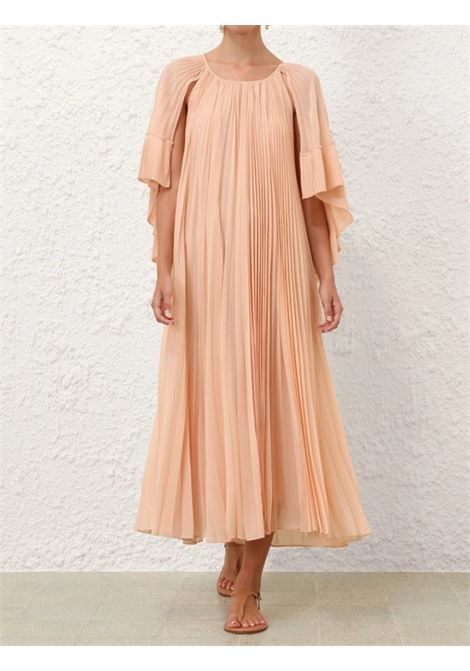 Light pink Illuminate pleated cape maxi dress Zimmermann - women ZIMMERMANN | 3126DS251PEH