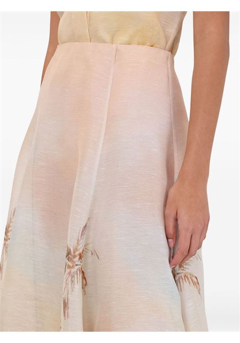 Blush pink Illuminate printed maxi skirt Zimmermann - women ZIMMERMANN | 3267SS251GVSCP