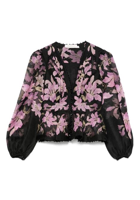 Black and pink Dawning blouse ZIMMERMANN - women