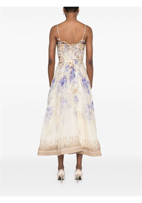Abito midi Dawning in beige Zimmermann - donna ZIMMERMANN | 3885DS252LIF