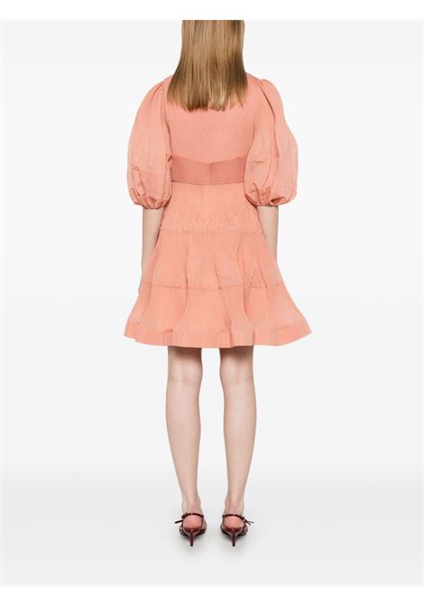 Abito corto plissettato in rosa pesca Zimmermann - donna ZIMMERMANN | 3904DS25RPEH