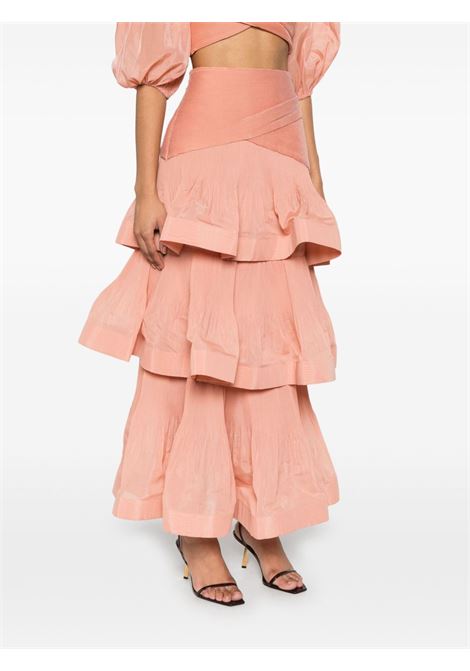 Gonna lunga Illuminate in rosa pesca Zimmermann - donna ZIMMERMANN | 3914SS25RPEH