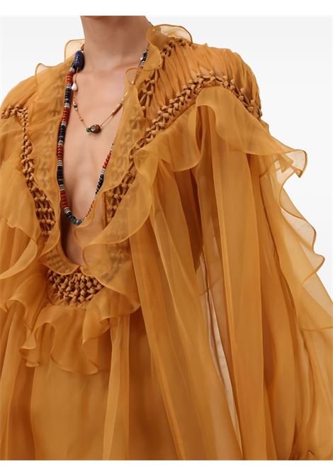Abito da sera intrecciato Balance in giallo Zimmermann - donna ZIMMERMANN | 4401DS253TAN