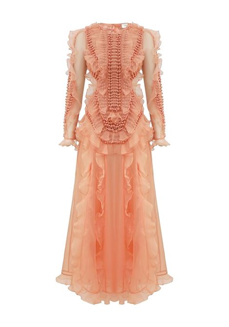 Abito lungo intrecciato in rosa pesca Zimmermann - donna ZIMMERMANN | 4442DS253PEH