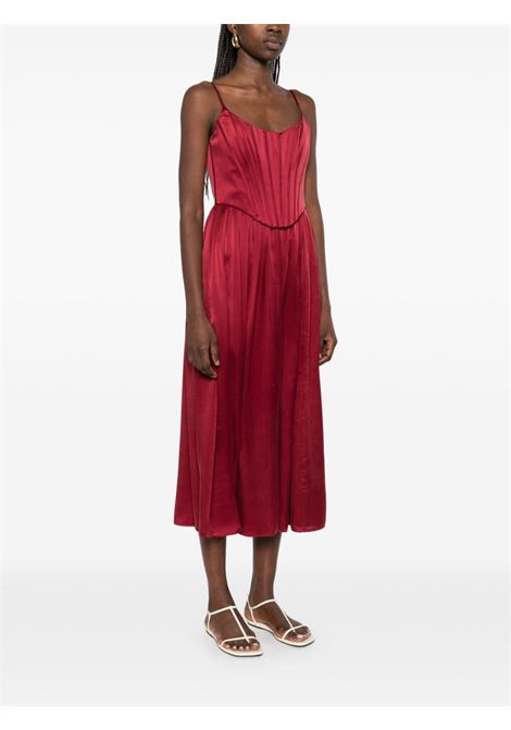 Abito midi con design a corsetto in rosso Zimmermann - donna ZIMMERMANN | 7960DR25RGAN