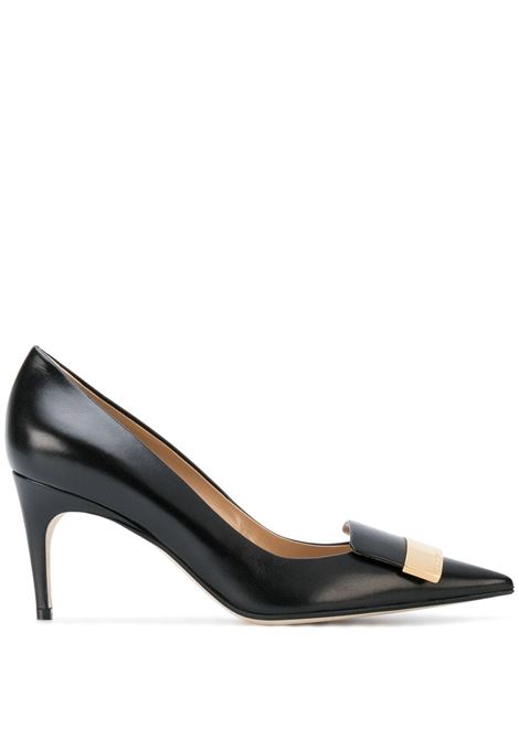 Black 75mm pointed toe pumps - women SERGIO ROSSI | Pumps | A78950MAGN051101000
